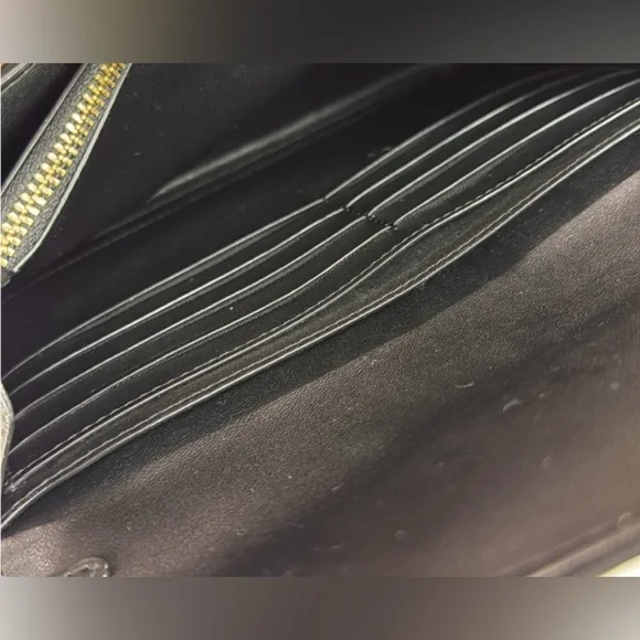 COACH Tammie Black Quilted Clutch with crossbody chain (Coach Authentic) Bag - Picture 12 of 15